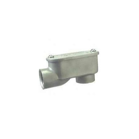 Halex Conduit Fitting Elbow, Threaded, Aluminum 59512